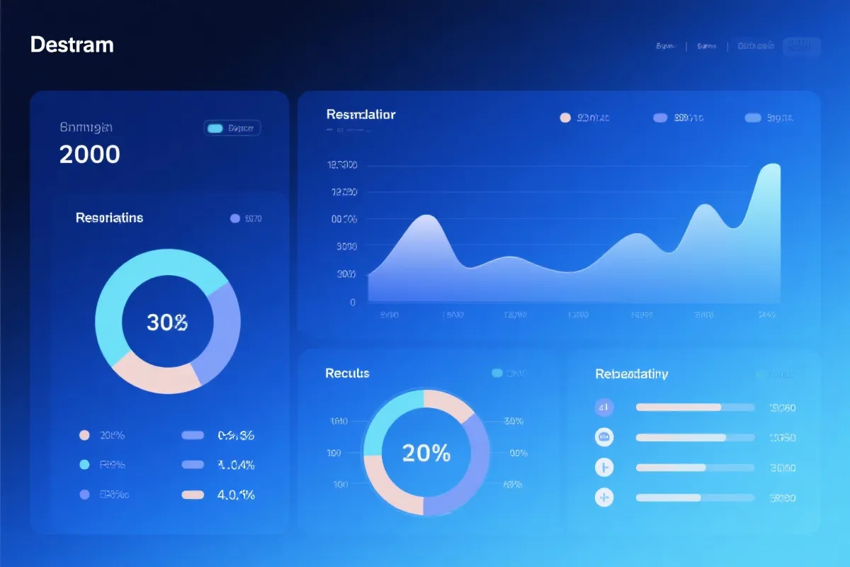 数据中心与统计面板示意图
